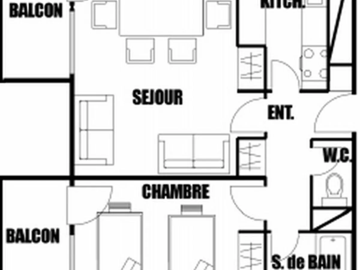 Apartment Charmant Appartement 2P, 6 Couchages, Pied Des Pistes - Residence Aldebaran, Flaine Forum - Fr-1-687-101 Araches-la-Frasse